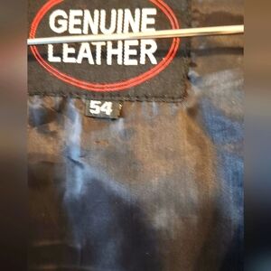 COPY - COPY - Unisex Genuine Black Leather Biker Vest